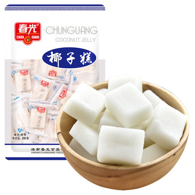椰香沁心，海島滋味——春光食品200g*2袋裝海南特產(chǎn)椰子糕推薦